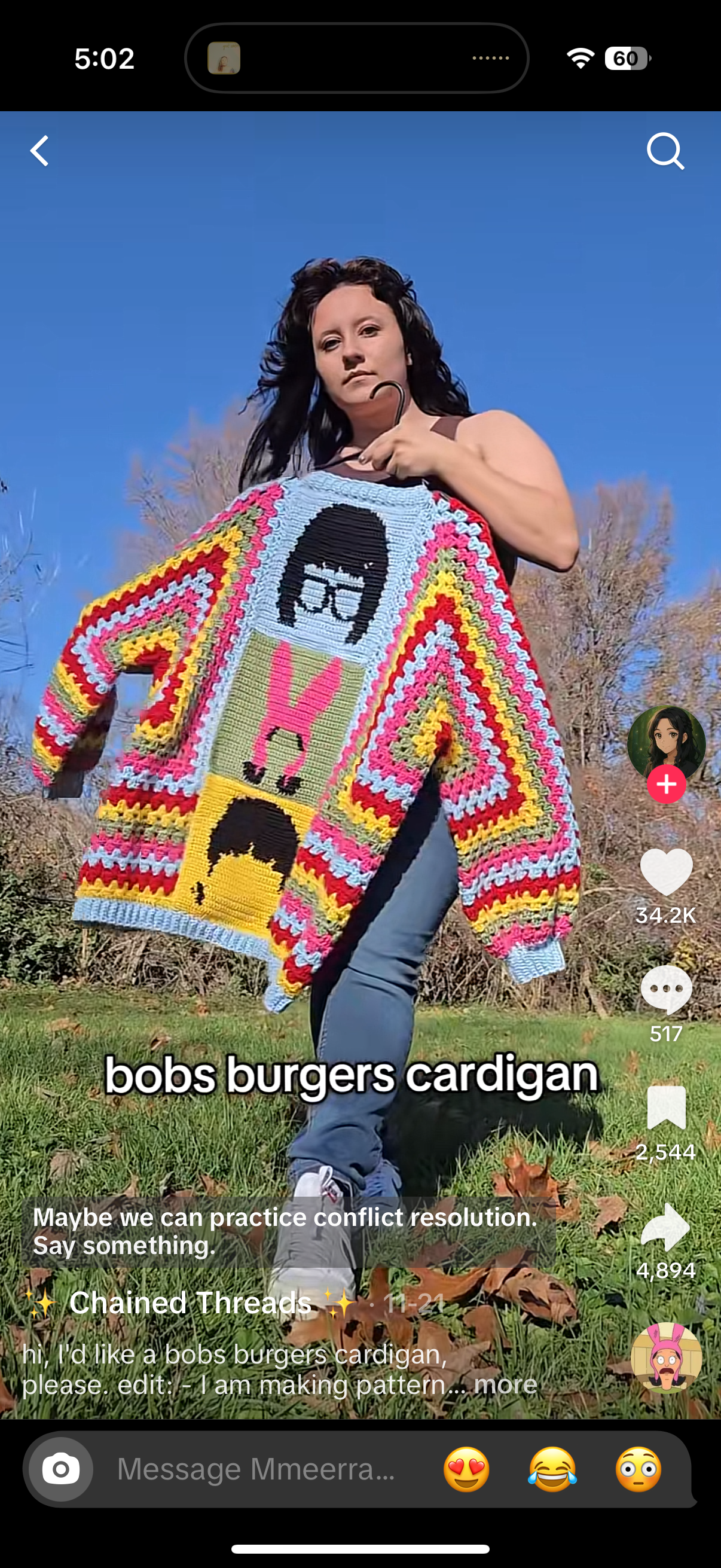 Custom Bobs Burgers Cardigan