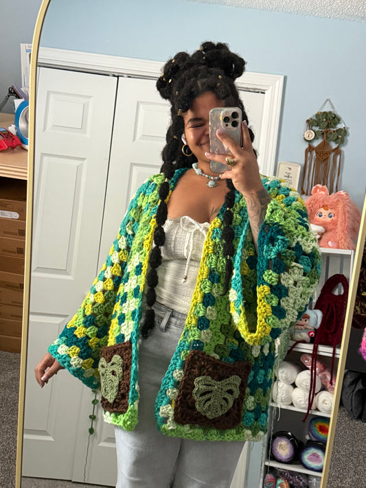 Monstera Cardigan