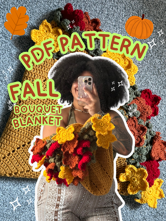 Fall-ing For You Bouquet blanket PATTERN